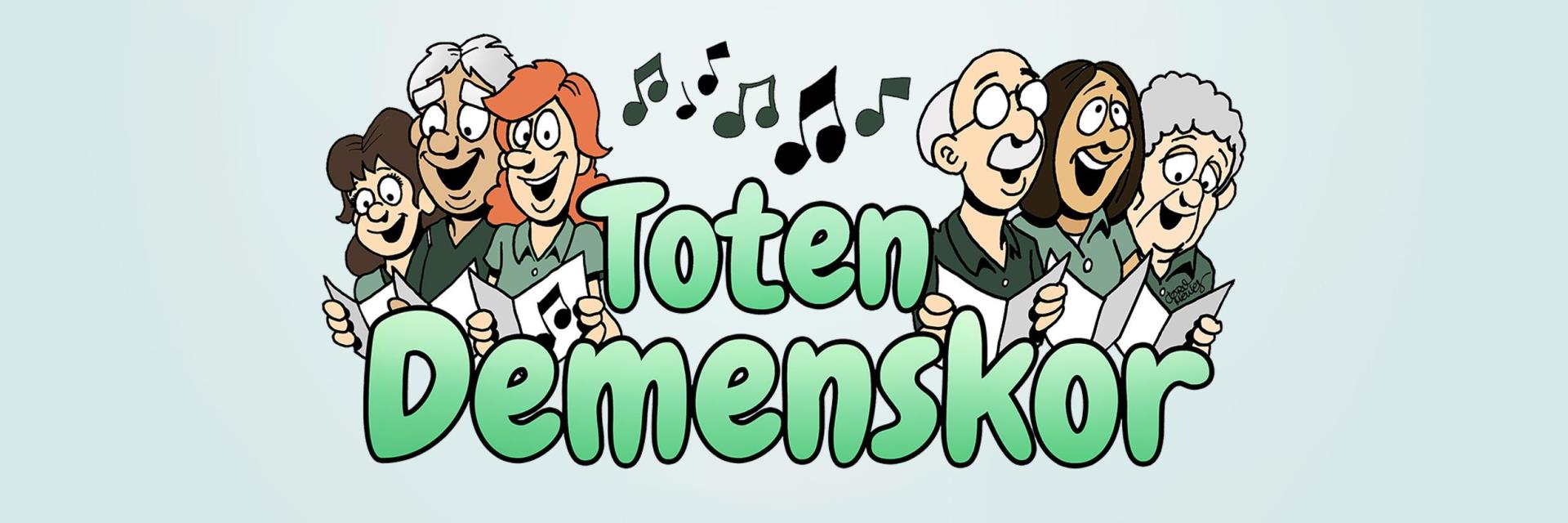Toten Demenskor. Tegnet illustrasjon: Jørn Melnes