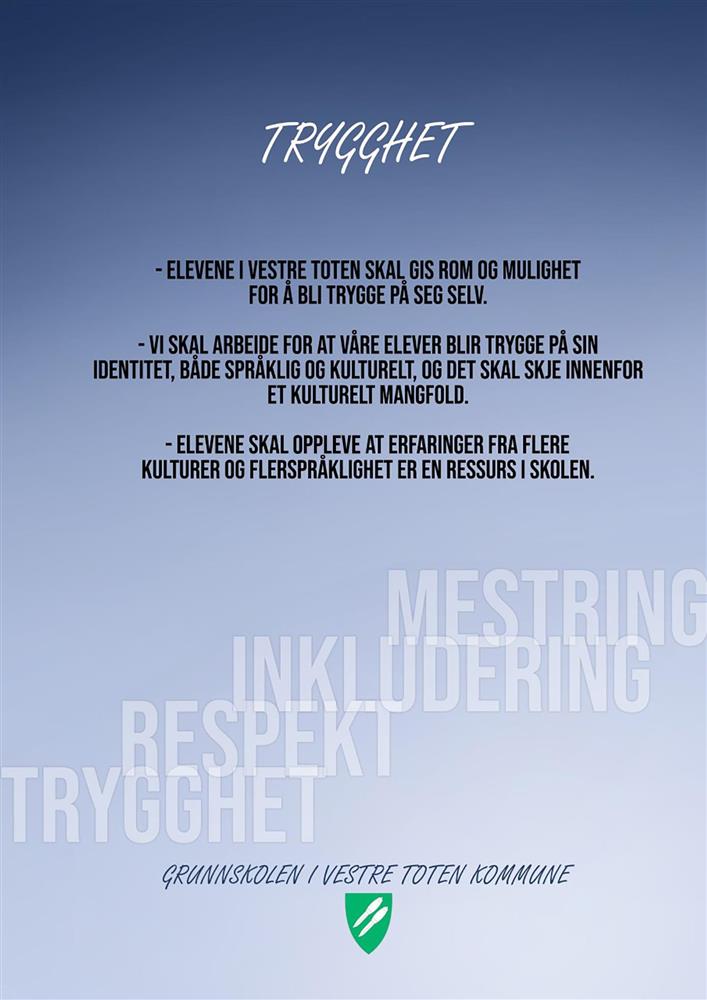 Verdiplakat: Trygghet - Klikk for stort bilde