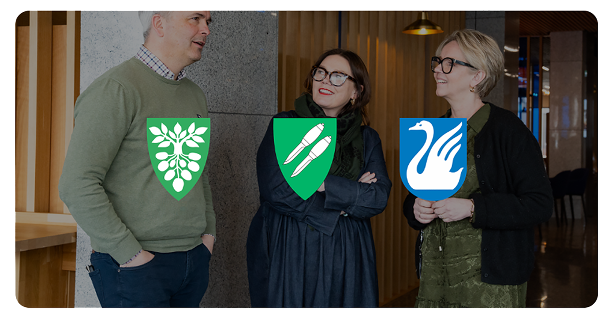 Ordførerne for Gjøvik, Vestre Toten og Østre Toten samlet til diskusjoiner rundt kommunesammenslåing - Klikk for stort bilde