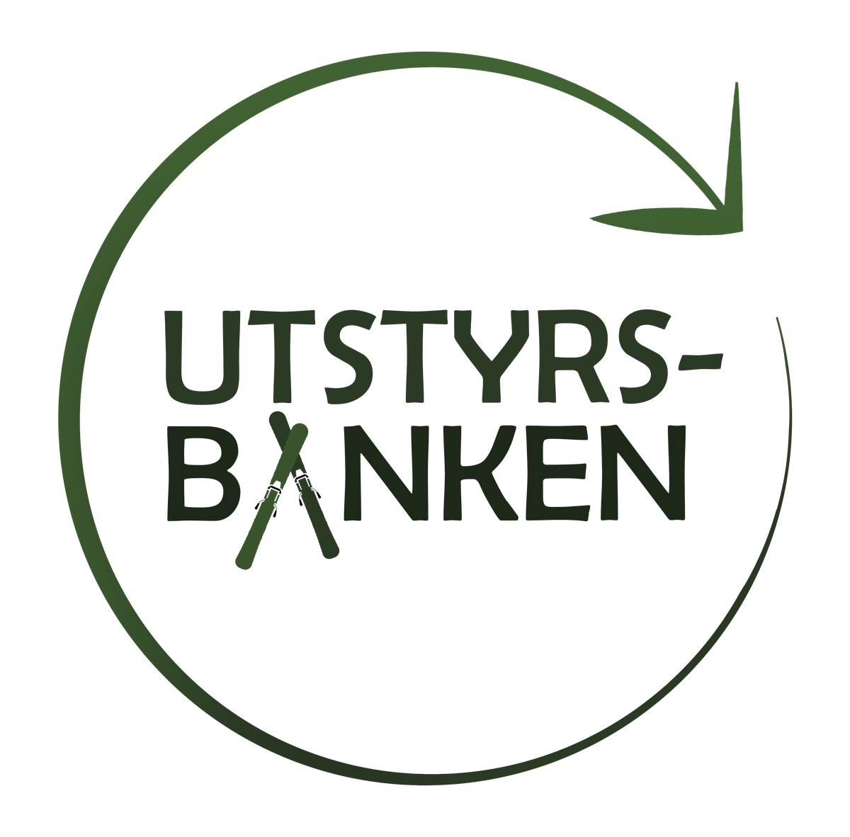 Logo for Utstyrsbanken i Vestre Toten kommune. Logodesign: Jørn Melnes - Klikk for stort bilde