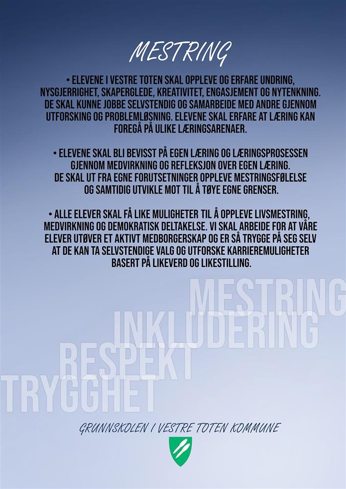 Verdiplakat: Mestring - Klikk for stort bilde