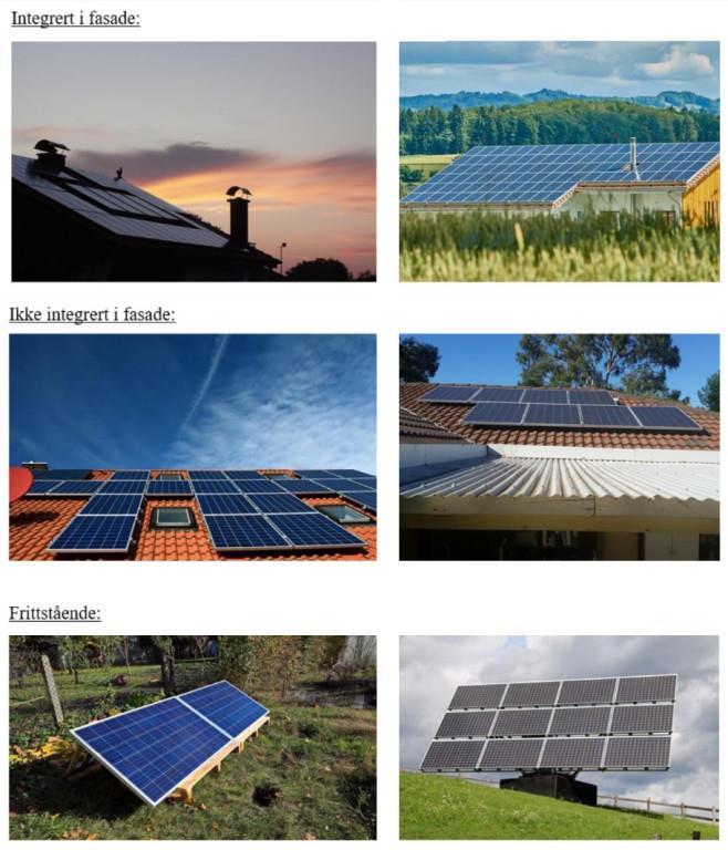 Om solenergianlegg - Klikk for stort bilde